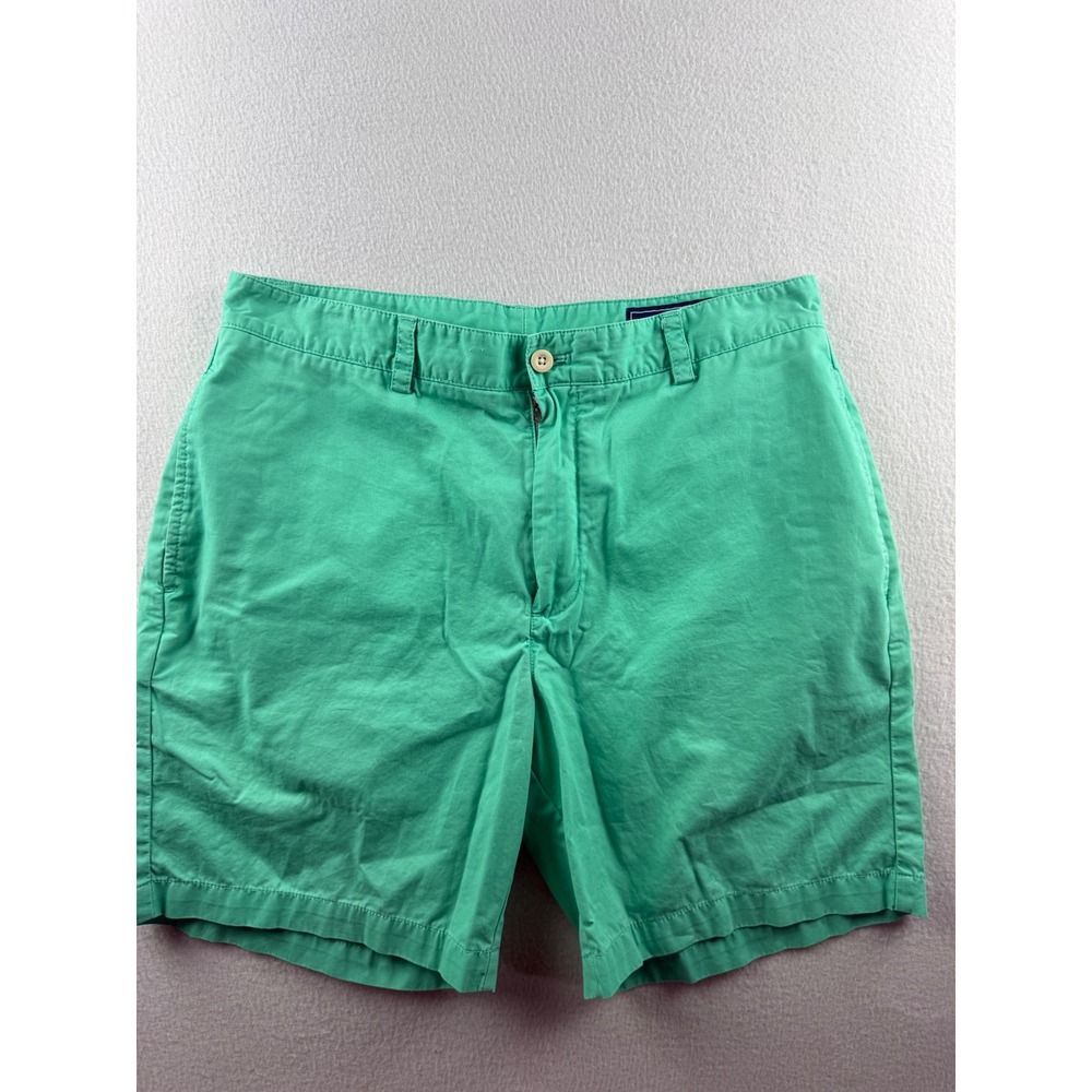 Vineyard Vines Mens Club Short Emerald Green Cotton Chino Shorts Size 33